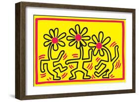 Untitled Pop Art-Keith Haring-Framed Giclee Print