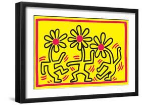 Untitled Pop Art-Keith Haring-Framed Giclee Print