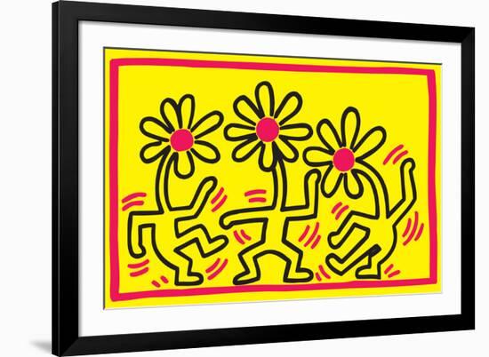 Untitled Pop Art-Keith Haring-Framed Giclee Print