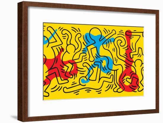 Untitled Pop Art-Keith Haring-Framed Giclee Print