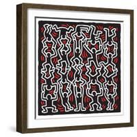 Untitled Pop Art-Keith Haring-Framed Giclee Print