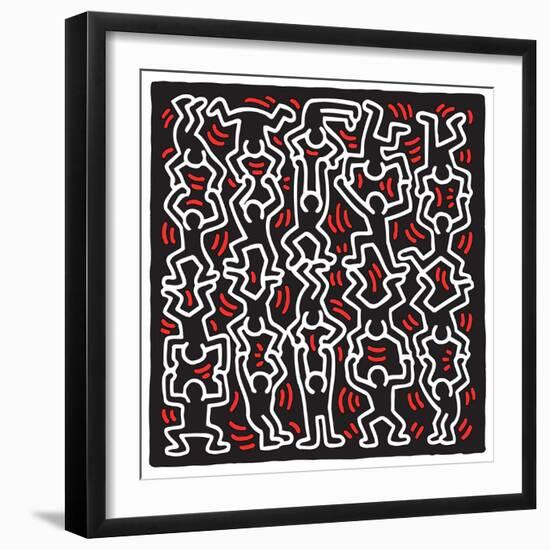 Untitled Pop Art-Keith Haring-Framed Giclee Print