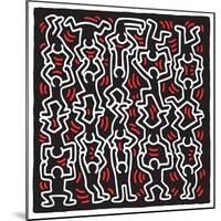 Untitled Pop Art-Keith Haring-Mounted Giclee Print