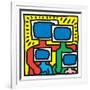 Untitled Pop Art-Keith Haring-Framed Giclee Print