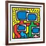 Untitled Pop Art-Keith Haring-Framed Giclee Print