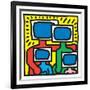 Untitled Pop Art-Keith Haring-Framed Giclee Print