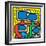 Untitled Pop Art-Keith Haring-Framed Giclee Print