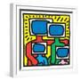 Untitled Pop Art-Keith Haring-Framed Giclee Print