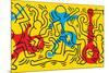 Untitled Pop Art-Keith Haring-Mounted Giclee Print