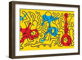 Untitled Pop Art-Keith Haring-Framed Giclee Print