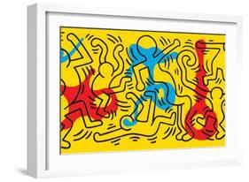 Untitled Pop Art-Keith Haring-Framed Giclee Print