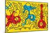 Untitled Pop Art-Keith Haring-Mounted Giclee Print