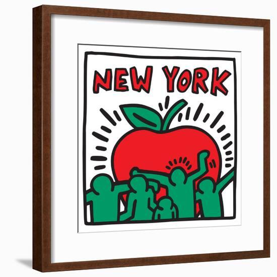 Untitled Pop Art-Keith Haring-Framed Giclee Print