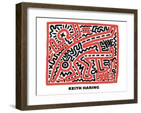 Untitled Pop Art-Keith Haring-Framed Giclee Print