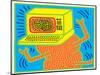 Untitled Pop Art-Keith Haring-Mounted Giclee Print