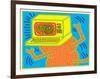 Untitled Pop Art-Keith Haring-Framed Giclee Print