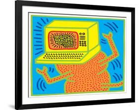 Untitled Pop Art-Keith Haring-Framed Giclee Print