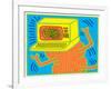 Untitled Pop Art-Keith Haring-Framed Giclee Print