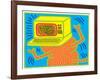 Untitled Pop Art-Keith Haring-Framed Giclee Print