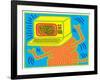 Untitled Pop Art-Keith Haring-Framed Giclee Print