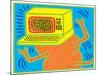 Untitled Pop Art-Keith Haring-Mounted Giclee Print