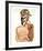 Untitled - Portrait of Man With Monkey-Vick Vibha-Framed Collectable Print