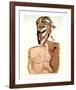 Untitled - Portrait of Man With Monkey-Vick Vibha-Framed Collectable Print