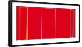 Untitled (Red), 2013-Carl Abbott-Framed Serigraph