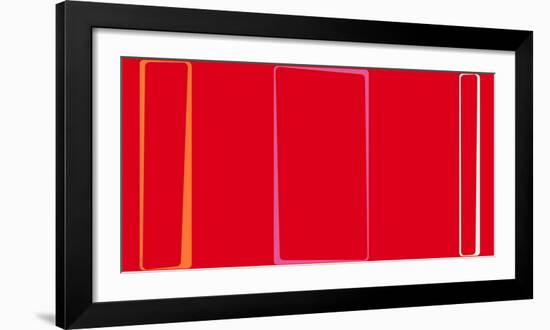 Untitled (Red), 2013-Carl Abbott-Framed Serigraph