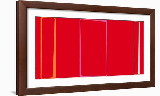 Untitled (Red), 2013-Carl Abbott-Framed Serigraph