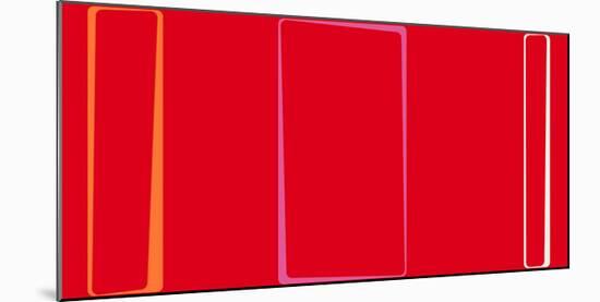 Untitled (Red), 2013-Carl Abbott-Mounted Serigraph