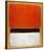 Untitled (Red, Black, White on Yellow), 1955-Mark Rothko-Framed Art Print