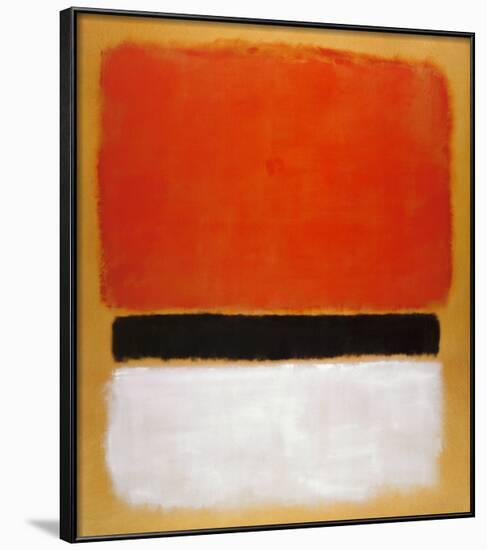 Untitled (Red, Black, White on Yellow), 1955-Mark Rothko-Framed Art Print