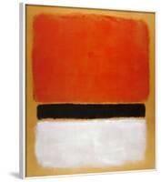 Untitled (Red, Black, White on Yellow), 1955-Mark Rothko-Framed Art Print