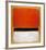 Untitled (Red, Black, White on Yellow), 1955-Mark Rothko-Framed Art Print