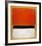 Untitled (Red, Black, White on Yellow), 1955-Mark Rothko-Framed Art Print