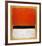 Untitled (Red, Black, White on Yellow), 1955-Mark Rothko-Framed Art Print