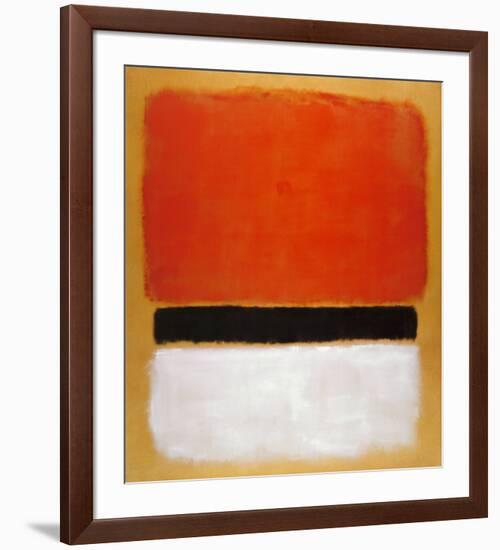 Untitled (Red, Black, White on Yellow), 1955-Mark Rothko-Framed Art Print