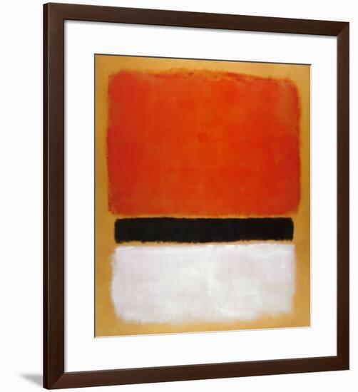 Untitled (Red, Black, White on Yellow), 1955-Mark Rothko-Framed Art Print