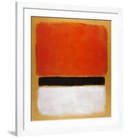 Untitled (Red, Black, White on Yellow), 1955-Mark Rothko-Framed Art Print