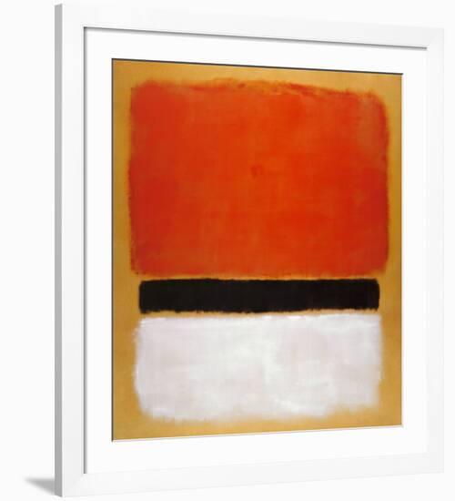 Untitled (Red, Black, White on Yellow), 1955-Mark Rothko-Framed Art Print