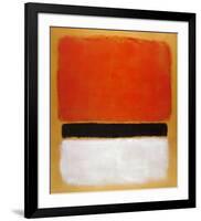 Untitled (Red, Black, White on Yellow), 1955-Mark Rothko-Framed Art Print