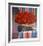 Untitled - Red Floral Arrangement II-Jennifer Carlton-Framed Collectable Print