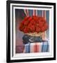 Untitled - Red Floral Arrangement II-Jennifer Carlton-Framed Collectable Print