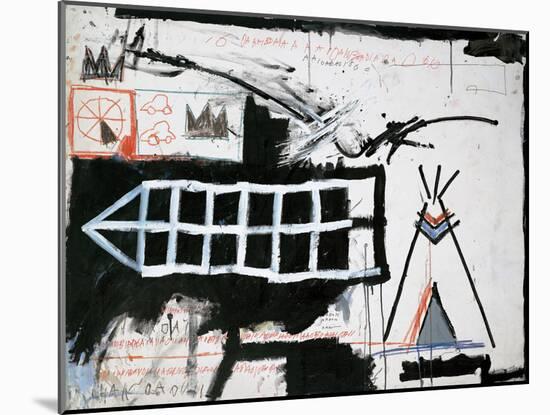 Untitled (Samo, New York)-Jean-Michel Basquiat-Mounted Giclee Print