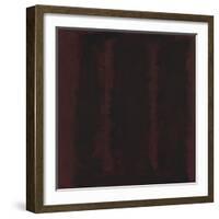 Untitled {Sketch for Mural/ Black on Maroon} [Seagram Mural Sketch]-Mark Rothko-Framed Giclee Print