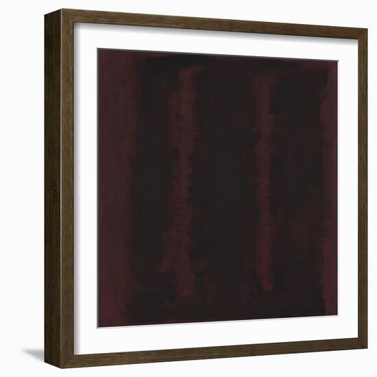 Untitled {Sketch for Mural/ Black on Maroon} [Seagram Mural Sketch]-Mark Rothko-Framed Giclee Print