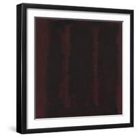 Untitled {Sketch for Mural/ Black on Maroon} [Seagram Mural Sketch]-Mark Rothko-Framed Giclee Print