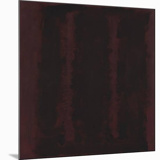 Untitled {Sketch for Mural/ Black on Maroon} [Seagram Mural Sketch]-Mark Rothko-Mounted Giclee Print