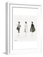 Untitled (Three Female Fashion Figures), c. 1959-Andy Warhol-Framed Art Print